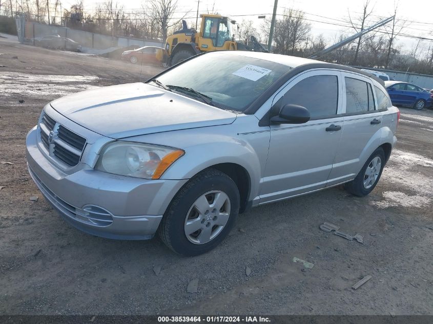 2007 Dodge Caliber VIN: 1B3HB28B97D590637 Lot: 38539464