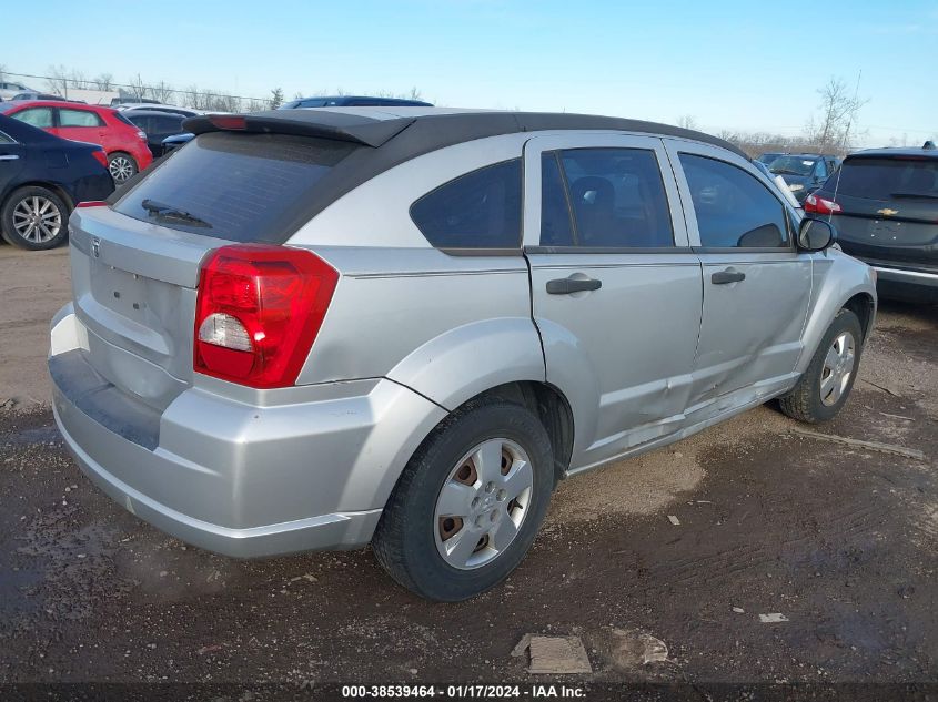 2007 Dodge Caliber VIN: 1B3HB28B97D590637 Lot: 38539464