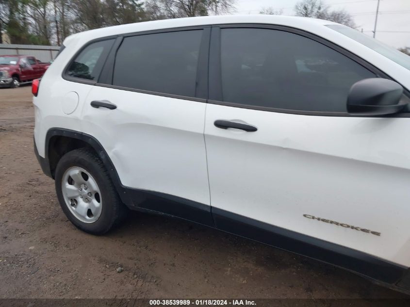 2016 Jeep Cherokee Sport VIN: 1C4PJMAB6GW295969 Lot: 38539989