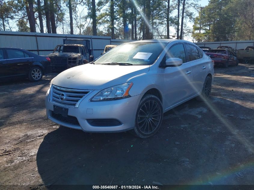 2014 Nissan Sentra Sv VIN: 3N1AB7AP2EL687434 Lot: 38540687