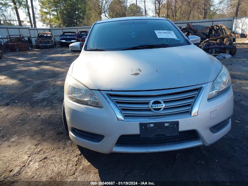 2014 Nissan Sentra Sv VIN: 3N1AB7AP2EL687434 Lot: 38540687