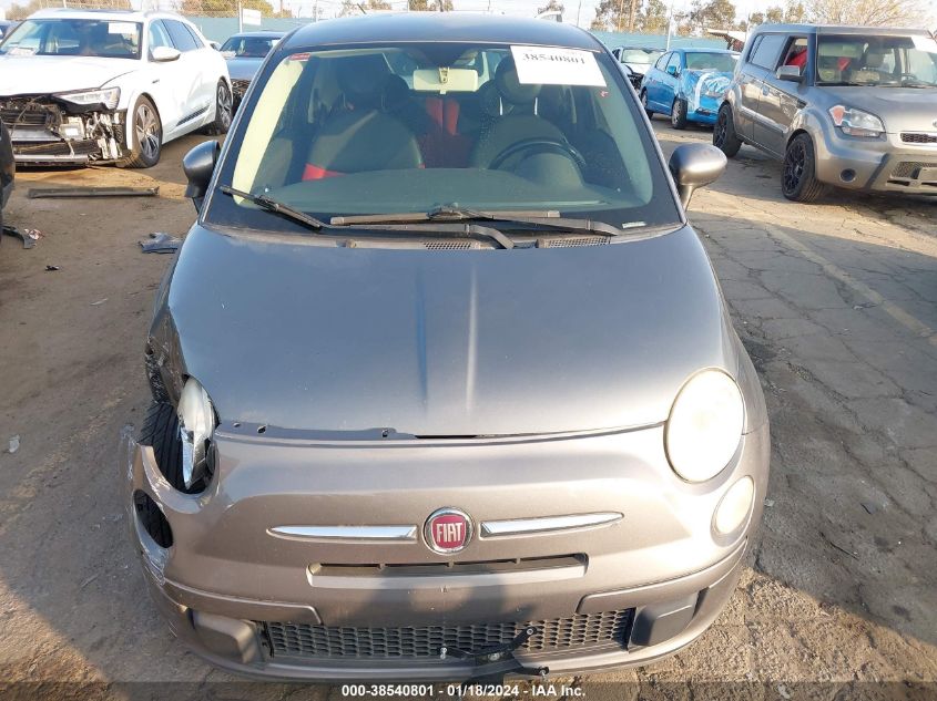 2012 Fiat 500 Pop VIN: 3C3CFFAR5CT212531 Lot: 38540801