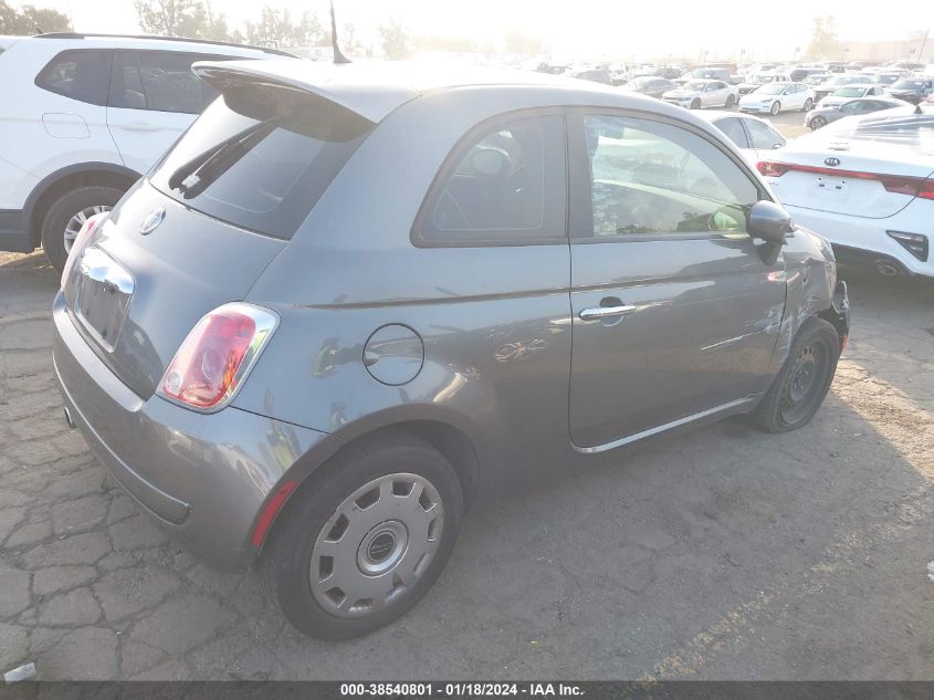 2012 Fiat 500 Pop VIN: 3C3CFFAR5CT212531 Lot: 38540801