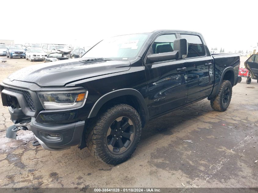 2019 Ram 1500 Rebel 4X4 5'7 Box VIN: 1C6SRFLTXKN618821 Lot: 38541028