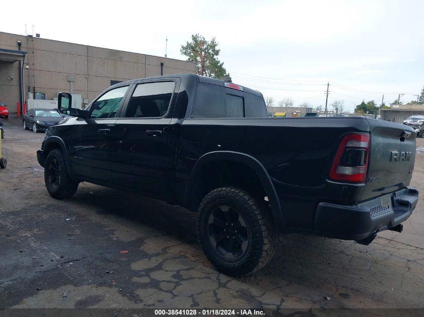 2019 Ram 1500 Rebel 4X4 5'7 Box VIN: 1C6SRFLTXKN618821 Lot: 38541028