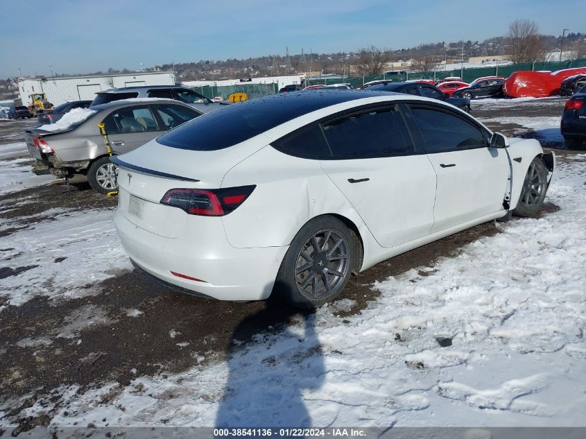 2022 Tesla Model 3 Rear-Wheel Drive VIN: 5YJ3E1EA1NF102504 Lot: 38541136