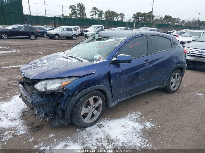 2016 Honda Hr-V Lx VIN: 3CZRU6H37GM710382 Lot: 38541225