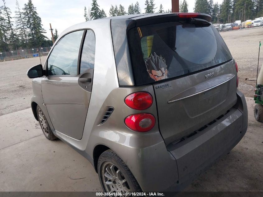 2011 Smart Fortwo Passion/Pure VIN: WMEEJ3BA0BK434163 Lot: 38541336