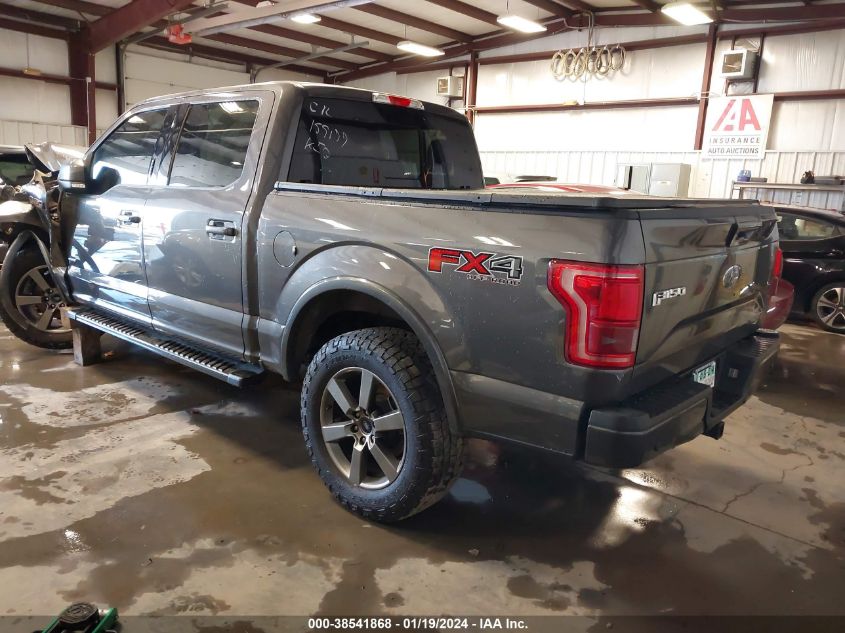 1FTEW1EG5FKF17095 2015 Ford F-150 Lariat