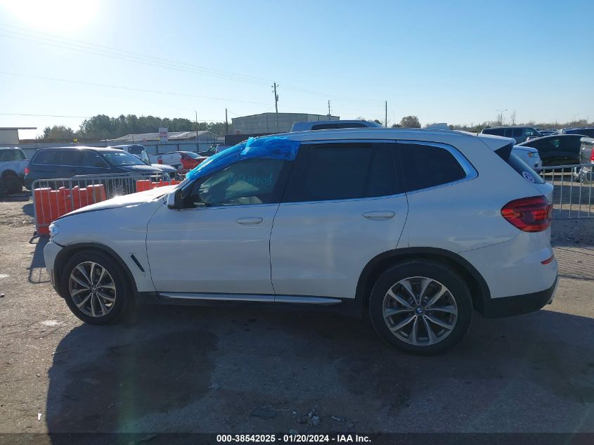 2019 BMW X3 Sdrive30I VIN: 5UXTR7C57KLE93617 Lot: 38542025