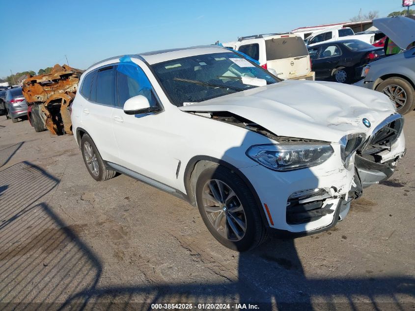 2019 BMW X3 Sdrive30I VIN: 5UXTR7C57KLE93617 Lot: 38542025