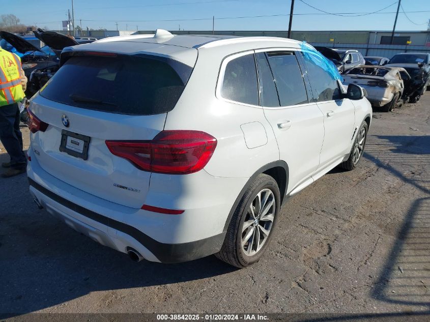 2019 BMW X3 Sdrive30I VIN: 5UXTR7C57KLE93617 Lot: 38542025