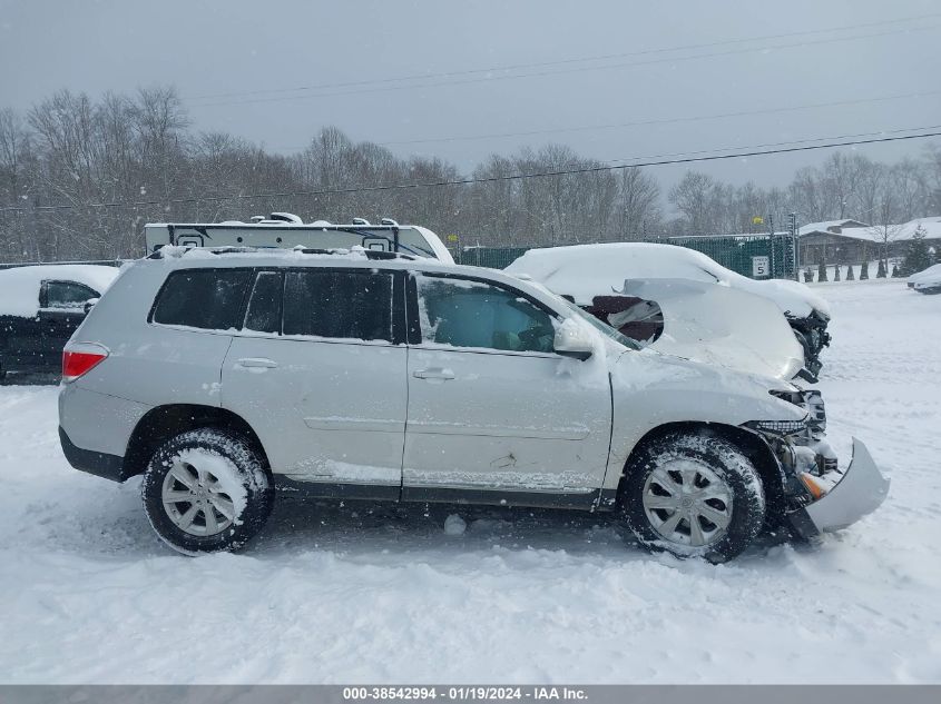 2013 Toyota Highlander Se V6 VIN: 5TDBK3EHXDS246267 Lot: 38542994