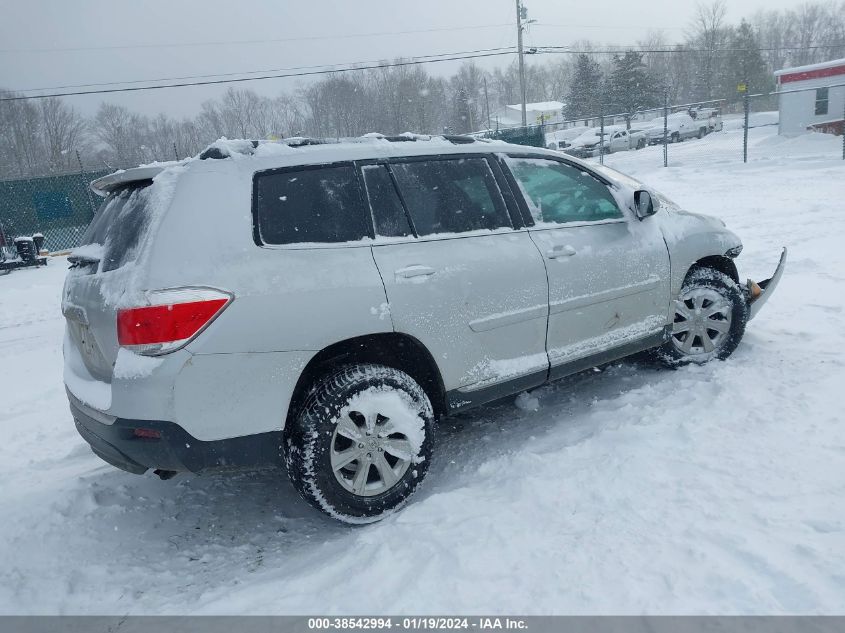 2013 Toyota Highlander Se V6 VIN: 5TDBK3EHXDS246267 Lot: 38542994