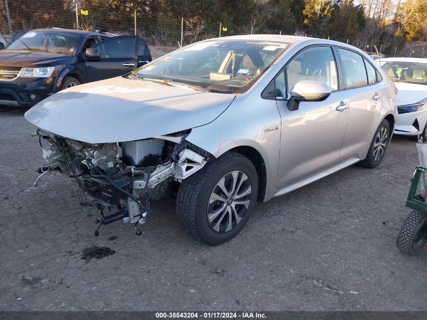 JTDEBRBE2LJ025073 2020 Toyota Corolla Hybrid Le