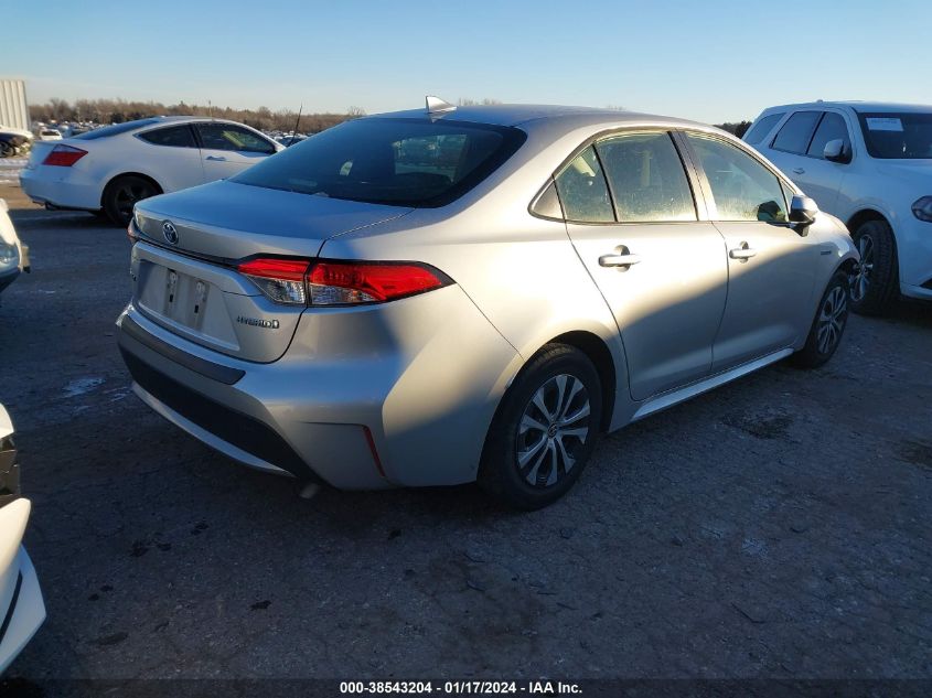 2020 Toyota Corolla Hybrid Le VIN: JTDEBRBE2LJ025073 Lot: 38543204