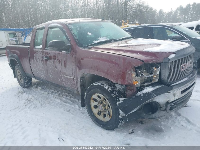 2009 GMC Sierra 1500 Work Truck VIN: 1GTEK19C39Z134254 Lot: 38543242