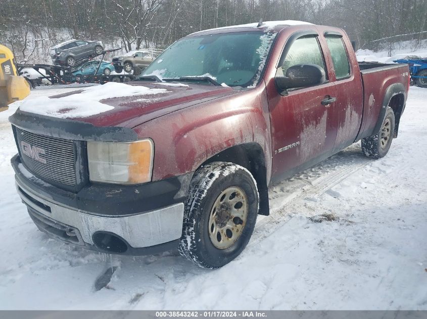 2009 GMC Sierra 1500 Work Truck VIN: 1GTEK19C39Z134254 Lot: 38543242