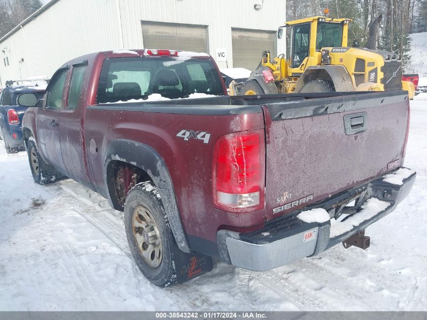 2009 GMC Sierra 1500 Work Truck VIN: 1GTEK19C39Z134254 Lot: 38543242