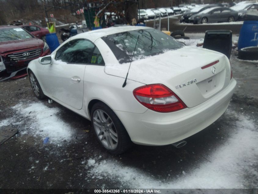 2007 Mercedes-Benz Slk 280 VIN: WDBWK54F27F166929 Lot: 38543268