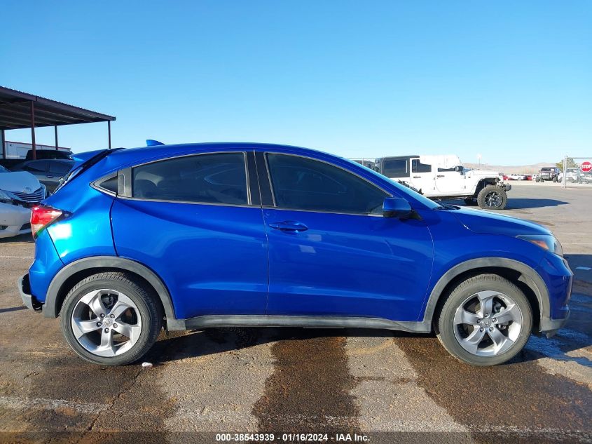 2018 Honda Hr-V Lx VIN: 3CZRU6H37JG726362 Lot: 38543939