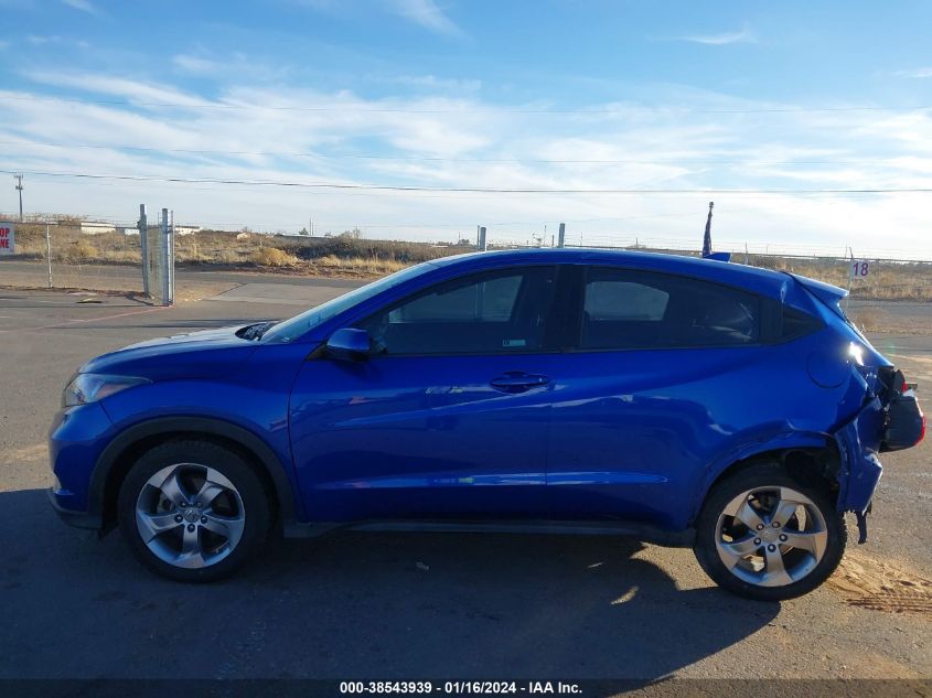 2018 Honda Hr-V Lx VIN: 3CZRU6H37JG726362 Lot: 38543939