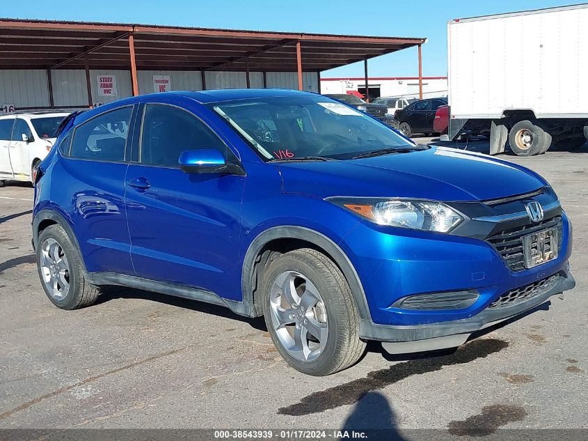 2018 Honda Hr-V Lx VIN: 3CZRU6H37JG726362 Lot: 38543939