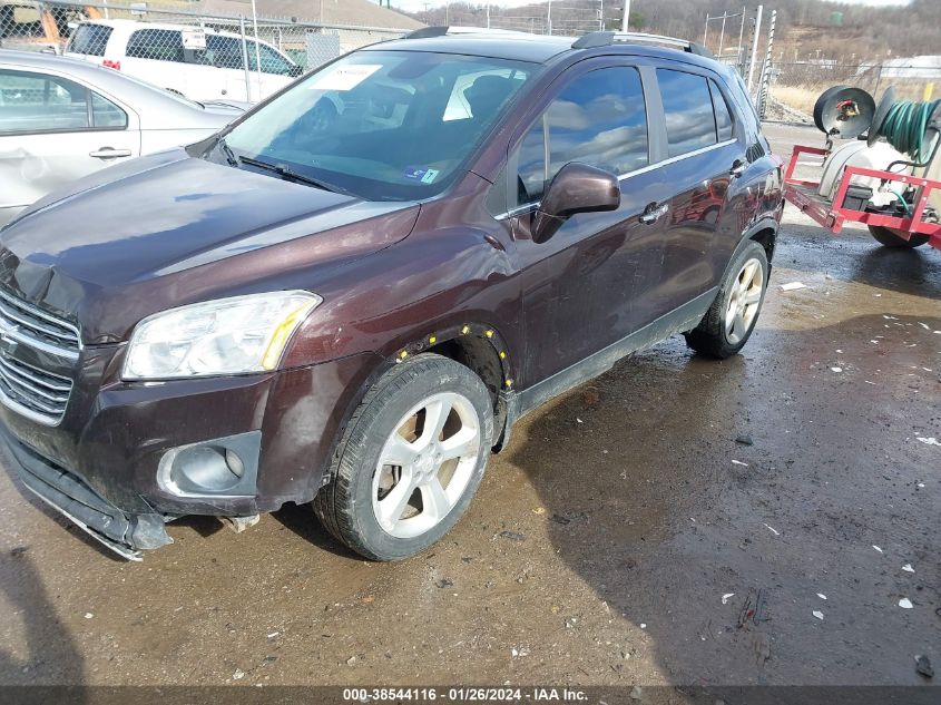 2015 Chevrolet Trax Ltz VIN: KL7CJTSB4FB099796 Lot: 38544116