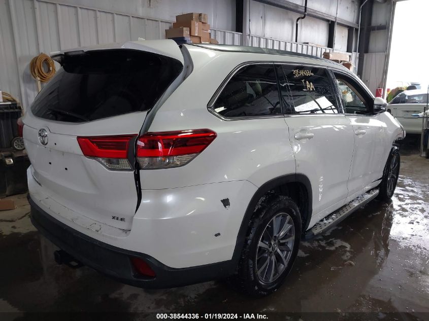 2017 Toyota Highlander Xle VIN: 5TDKZRFH4HS524504 Lot: 38544336