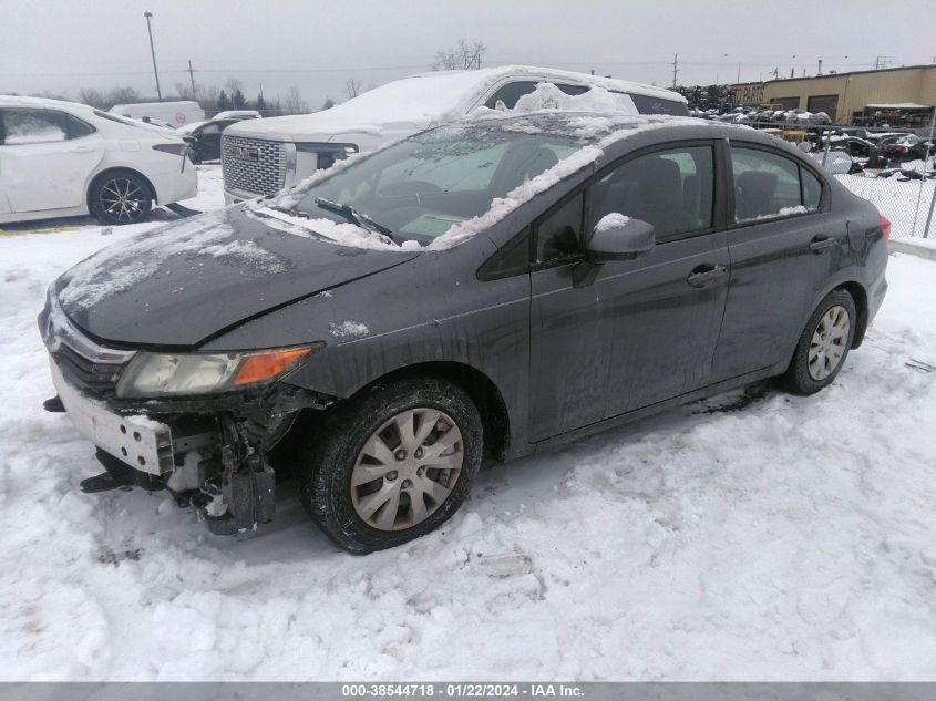 2012 Honda Civic Lx VIN: 19XFB2F54CE036613 Lot: 38544718