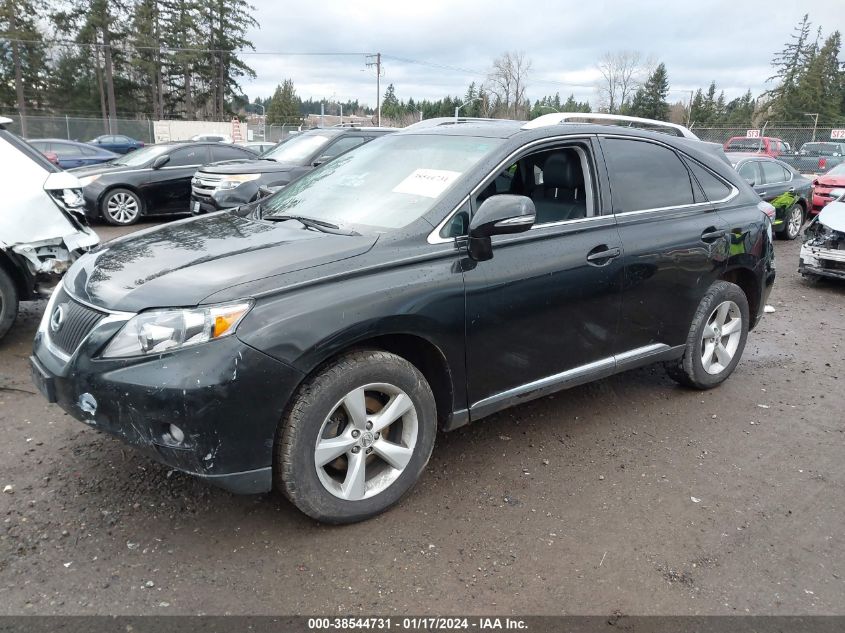 2011 Lexus Rx 350 VIN: 2T2BK1BA7BC116850 Lot: 38544731