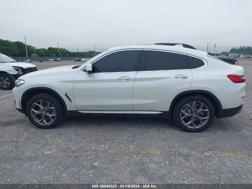 2022 BMW X4 xDrive30I VIN: 5UX33DT08N9M46468 Lot: 38545023