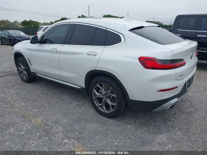 2022 BMW X4 xDrive30I VIN: 5UX33DT08N9M46468 Lot: 38545023