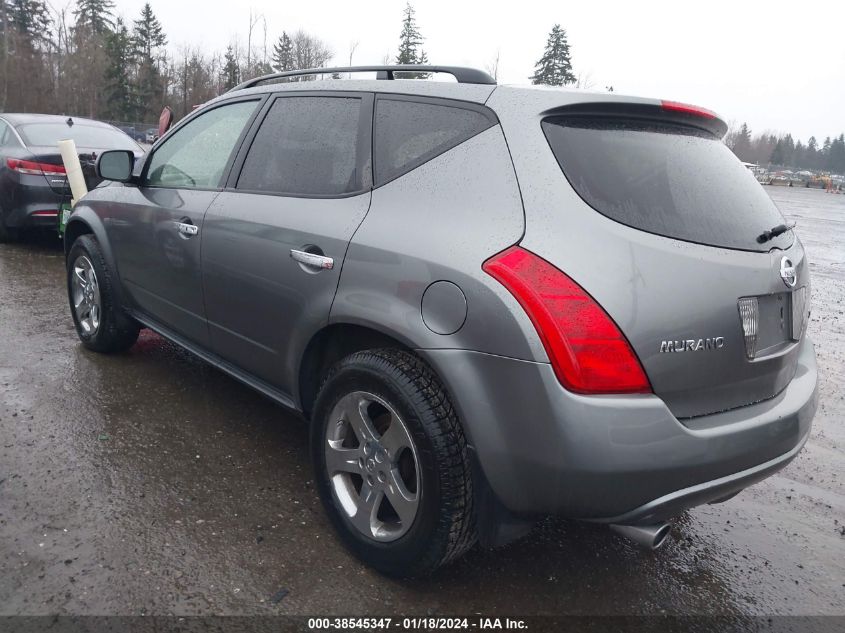 2005 Nissan Murano Sl VIN: JN8AZ08W95W421145 Lot: 38545347