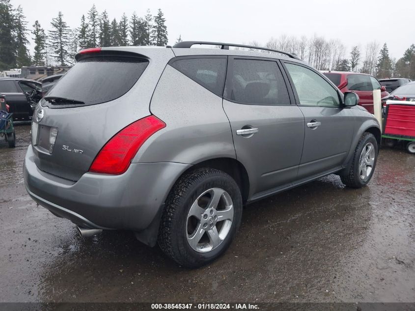 JN8AZ08W95W421145 2005 Nissan Murano Sl