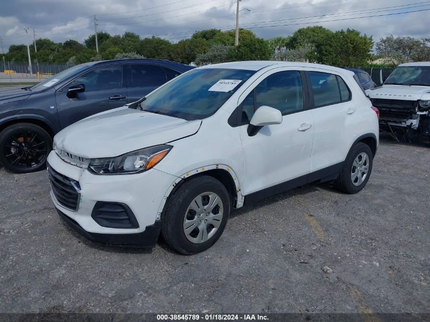 2017 Chevrolet Trax Ls VIN: KL7CJKSB1HB171986 Lot: 38545789