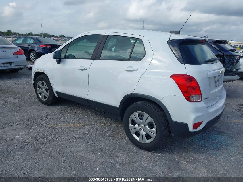 2017 Chevrolet Trax Ls VIN: KL7CJKSB1HB171986 Lot: 38545789