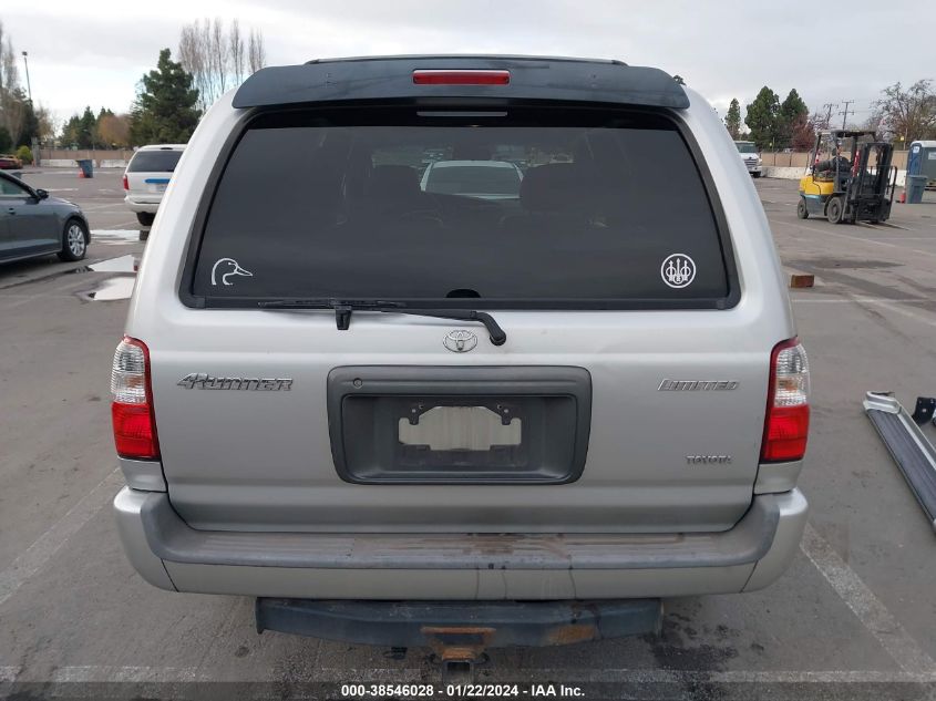 2001 Toyota 4Runner Limited VIN: JT3GN87R310189378 Lot: 38546028