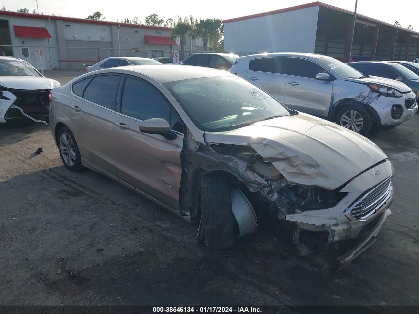 2018 Ford Fusion Hybrid S VIN: 3FA6P0UU9JR165247 Lot: 38546134