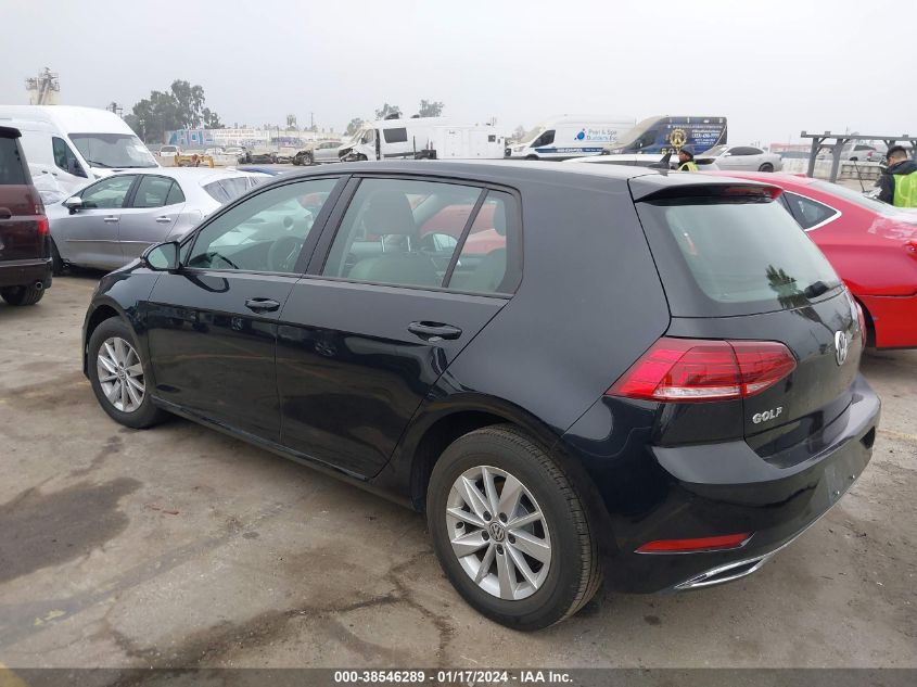 2019 Volkswagen Golf 1.4T S/1.4T Se VIN: 3VWG57AU5KM036242 Lot: 38546289