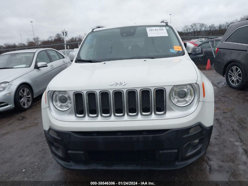 2017 Jeep Renegade Limited Fwd VIN: ZACCJADB0HPF57072 Lot: 38546306