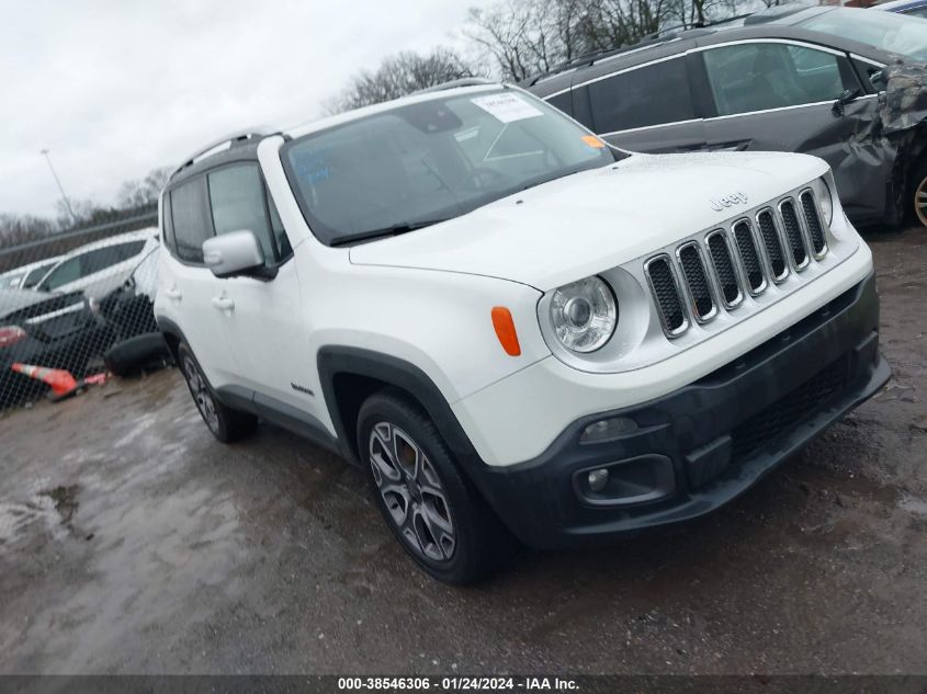 2017 Jeep Renegade Limited Fwd VIN: ZACCJADB0HPF57072 Lot: 38546306