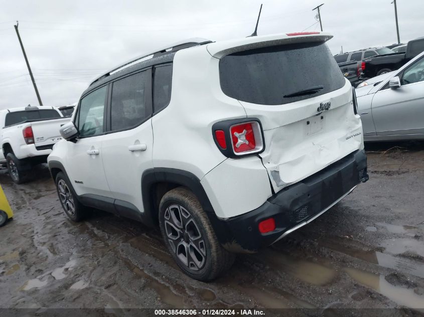 2017 Jeep Renegade Limited Fwd VIN: ZACCJADB0HPF57072 Lot: 38546306