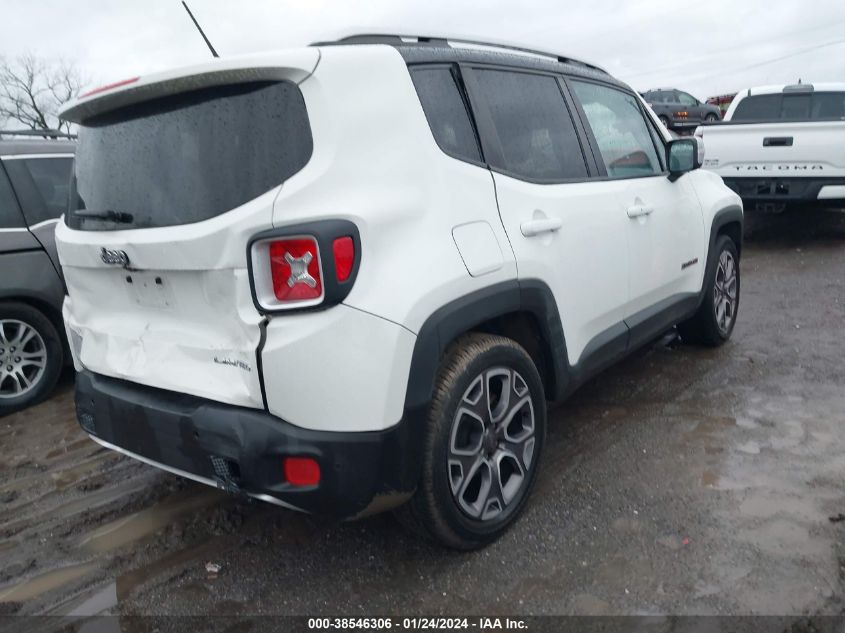 2017 Jeep Renegade Limited Fwd VIN: ZACCJADB0HPF57072 Lot: 38546306