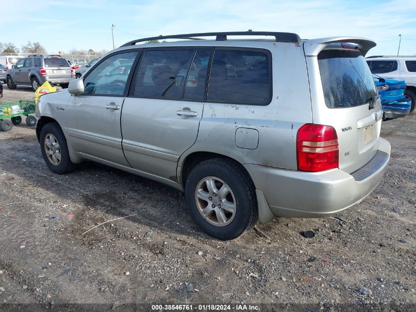 2003 Toyota Highlander Limited VIN: JTEGF21A830091003 Lot: 38546761