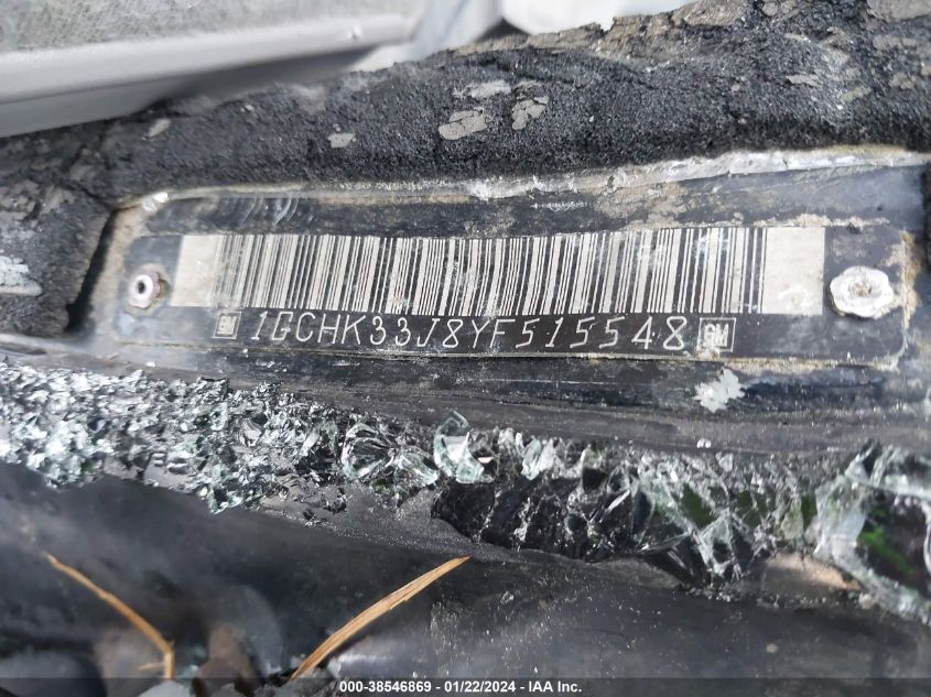 2000 Chevrolet C/K 3500 VIN: 1GCHK33J8YF515548 Lot: 38546869