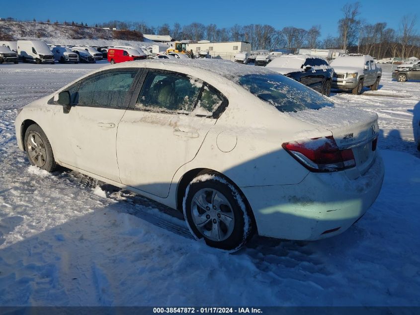 2013 Honda Civic Lx VIN: 2HGFB2F53DH523406 Lot: 38547872