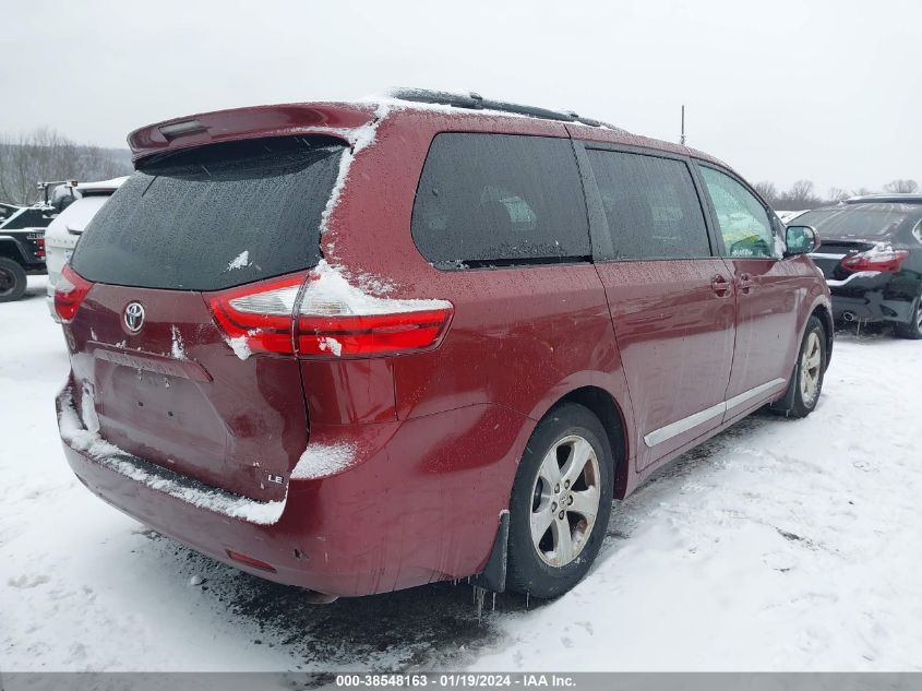 2015 Toyota Sienna Le 8 Passenger VIN: 5TDKK3DCXFS686661 Lot: 38548163