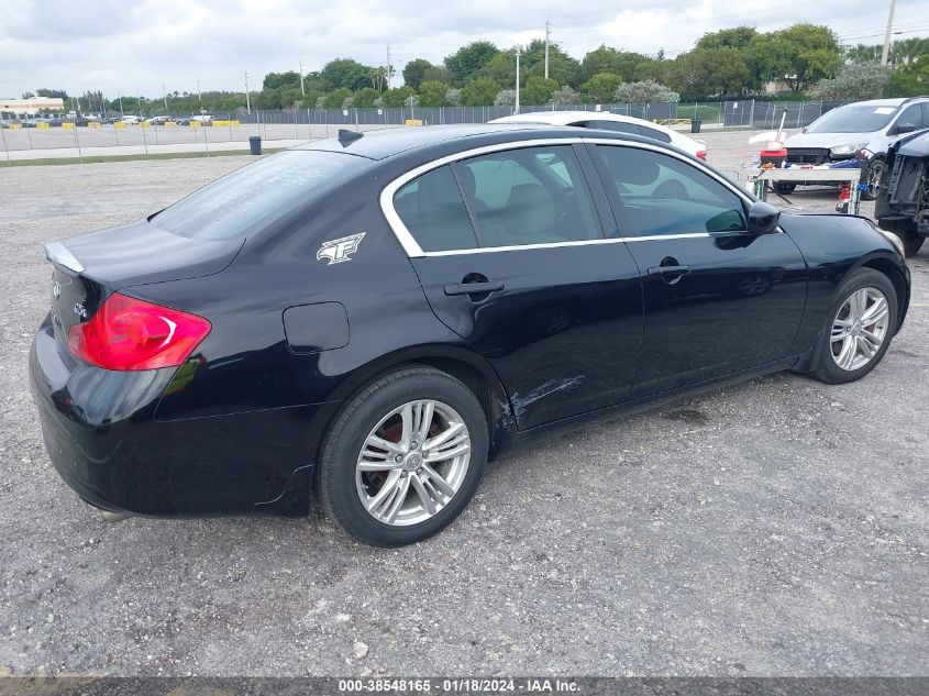 2011 Infiniti G25X VIN: JN1DV6ARXBM451079 Lot: 38548165