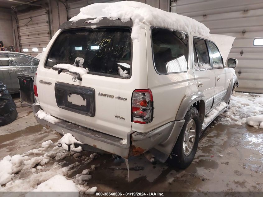 2000 Toyota 4Runner Limited V6 VIN: JT3HN87R7Y9033516 Lot: 38548506